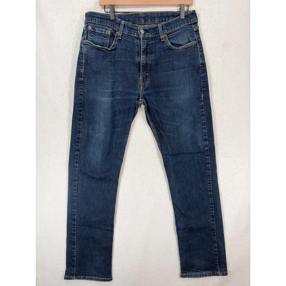 Levis 514 Straight Fit Jeans Mens 33x30 Dark Wash Blue Denim Pants